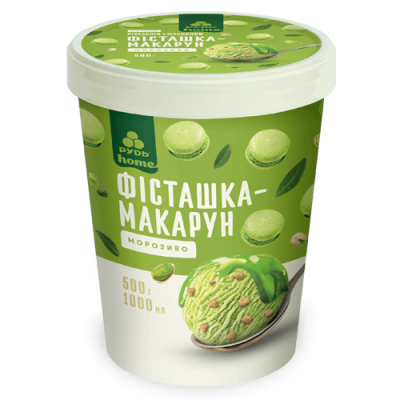 Мороженое в ведре «Фисташка-макарун» 500гр