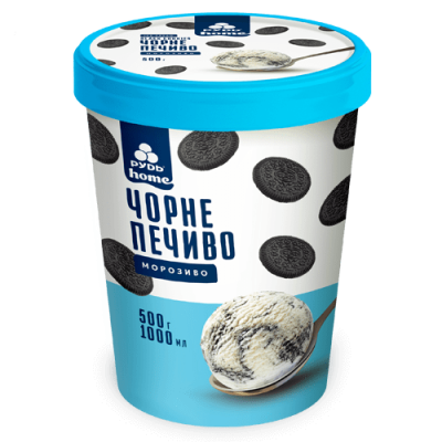 Мороженое в ведре «Черное печенье»500гр