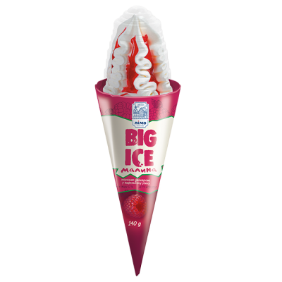 Рожок «BIG ICE» со вкусом малины 140г