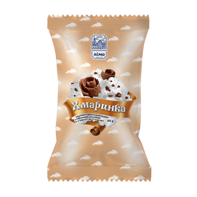 Мороженое в вафельном стаканчике «ХМАРИНКА» с шоколадным вкусом 60г
