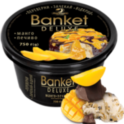 Торт-мороженое "BANKET DELUXE" манго-печенье 750гр